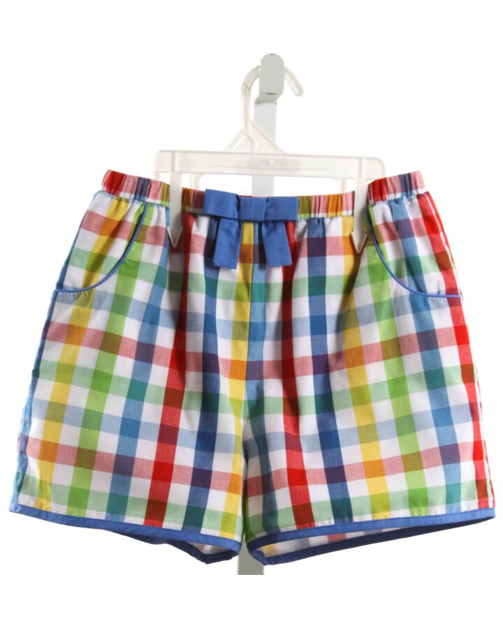 THE BEAUFORT BONNET COMPANY  MULTI-COLOR  GINGHAM  SHORTS WITH BOW