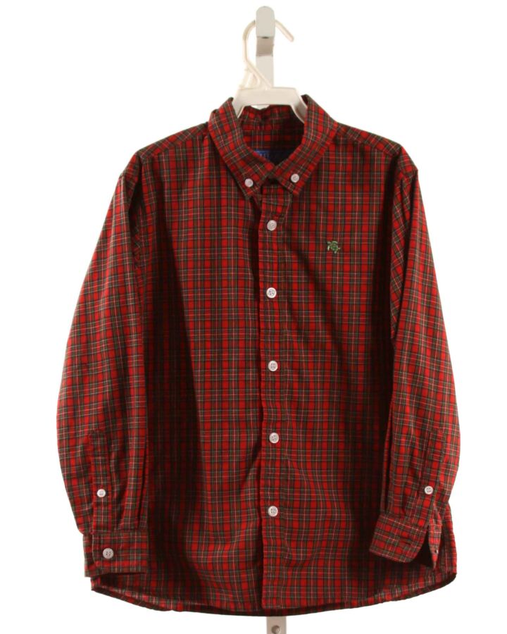 J. BAILEY  RED  PLAID  DRESS SHIRT