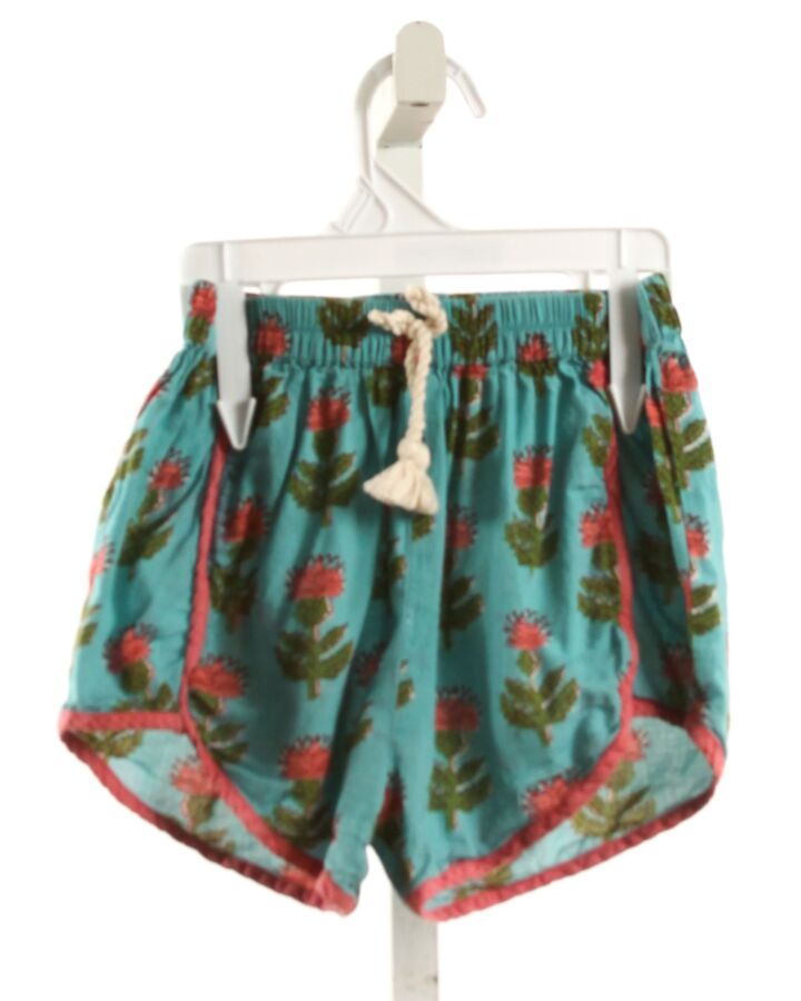 PINK CHICKEN  BLUE  FLORAL  SHORTS