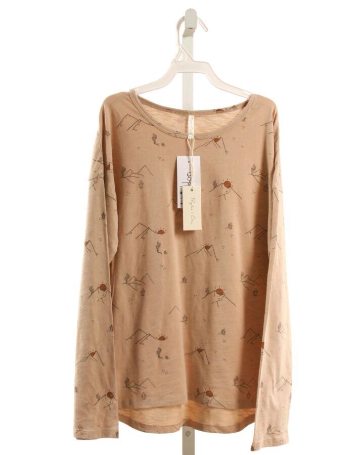 RYLEE & CRU  BROWN    KNIT LS SHIRT