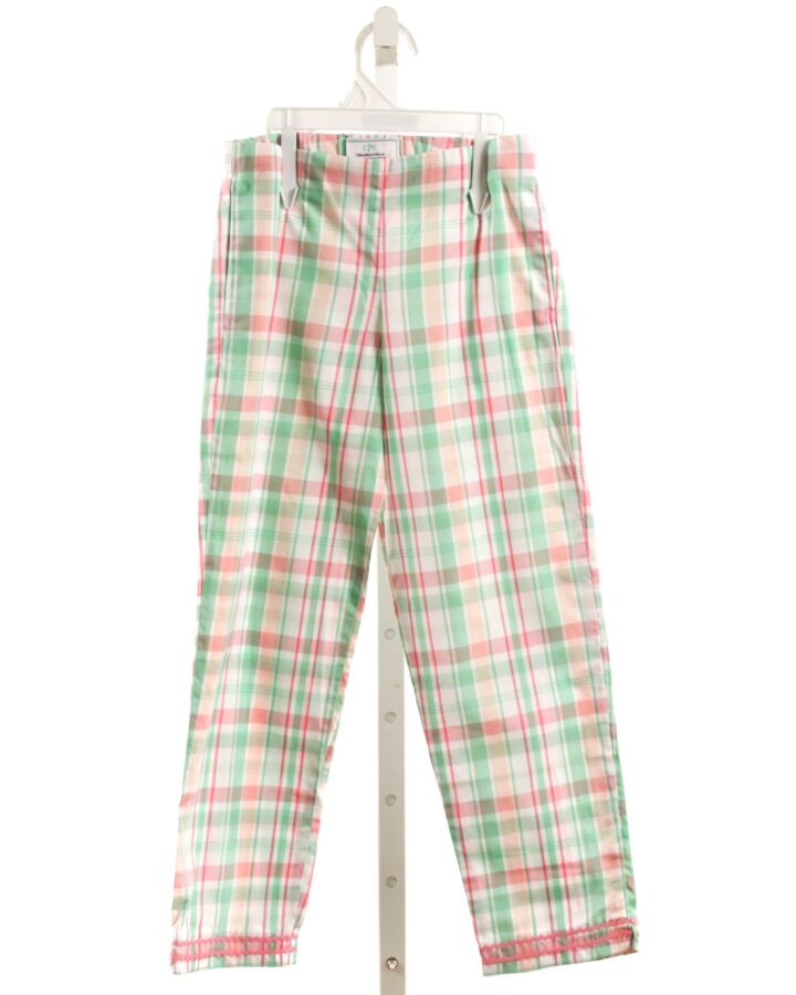 CPC  MINT  PLAID  PANTS WITH RIC RAC