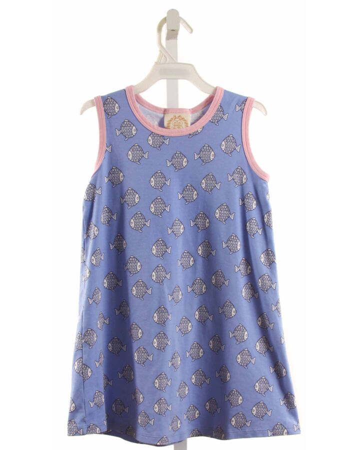 THE BEAUFORT BONNET COMPANY  BLUE   PRINTED DESIGN KNIT DRESS