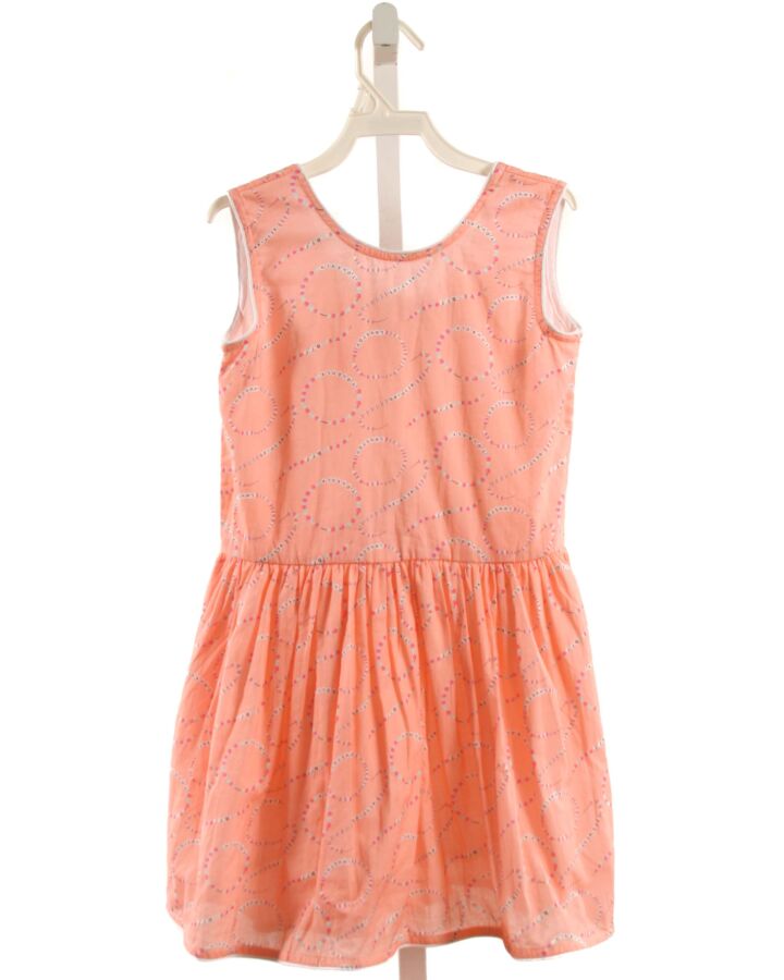 DEAR GEORGIE  ORANGE   PRINTED DESIGN DRESS