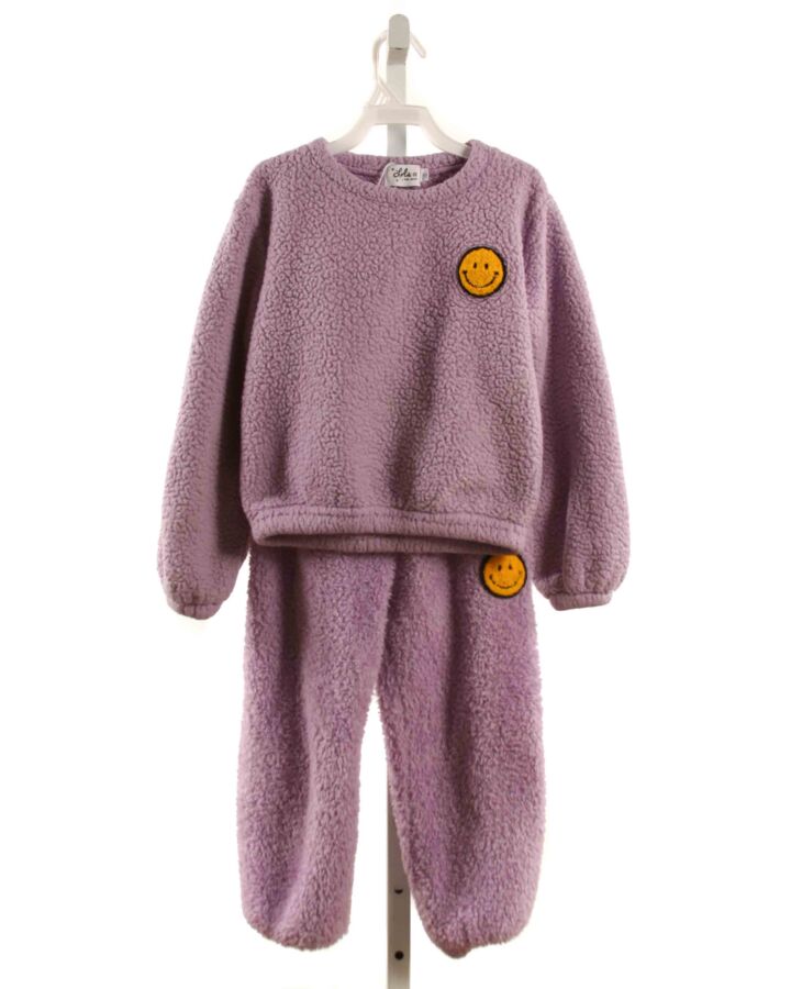 LOLA + THE BOYS  PURPLE FLEECE   2-PIECE OUTFIT