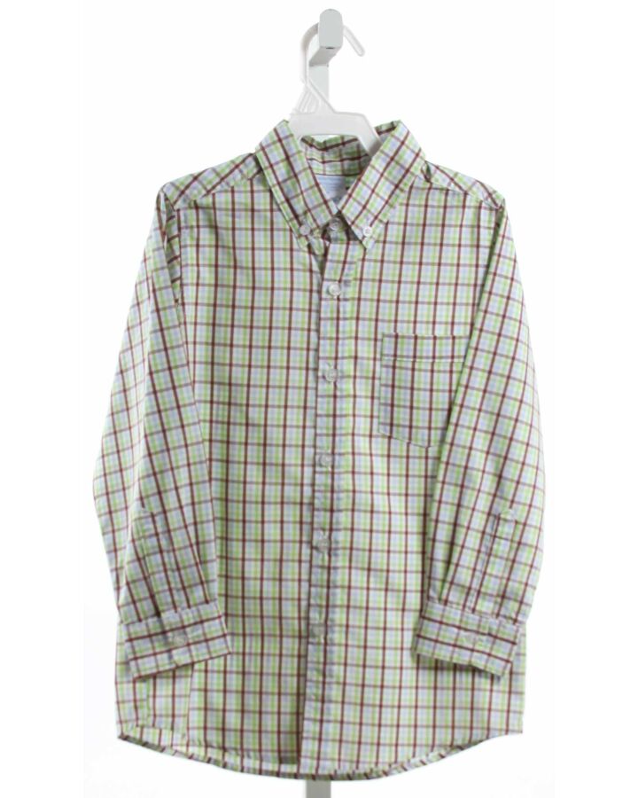 REMEMBER NGUYEN  MULTI-COLOR  PLAID  DRESS SHIRT