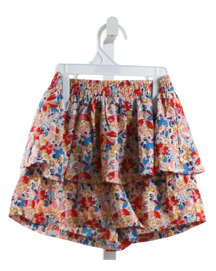 MOLLY BRACKEN  MULTI-COLOR  FLORAL  SHORTS WITH RUFFLE