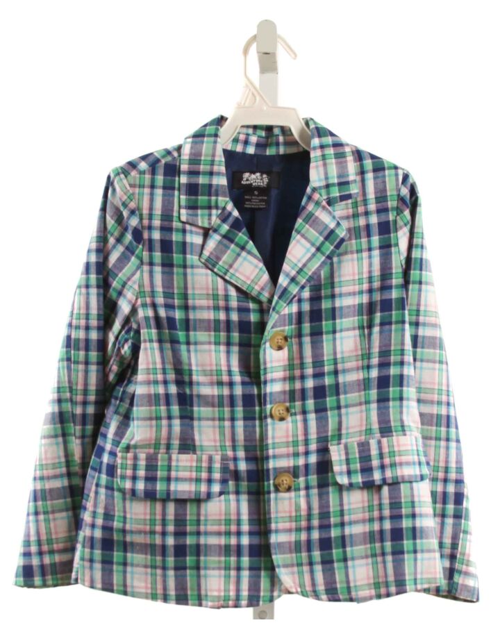 ADVENTURE WEAR  GREEN  PLAID  BLAZER