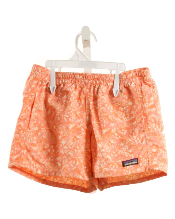 PATAGONIA  ORANGE   PRINTED DESIGN SHORTS