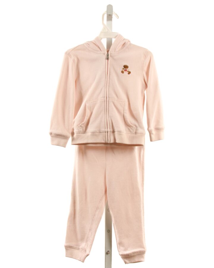 RALPH LAUREN  LT PINK   EMBROIDERED 2-PIECE OUTFIT