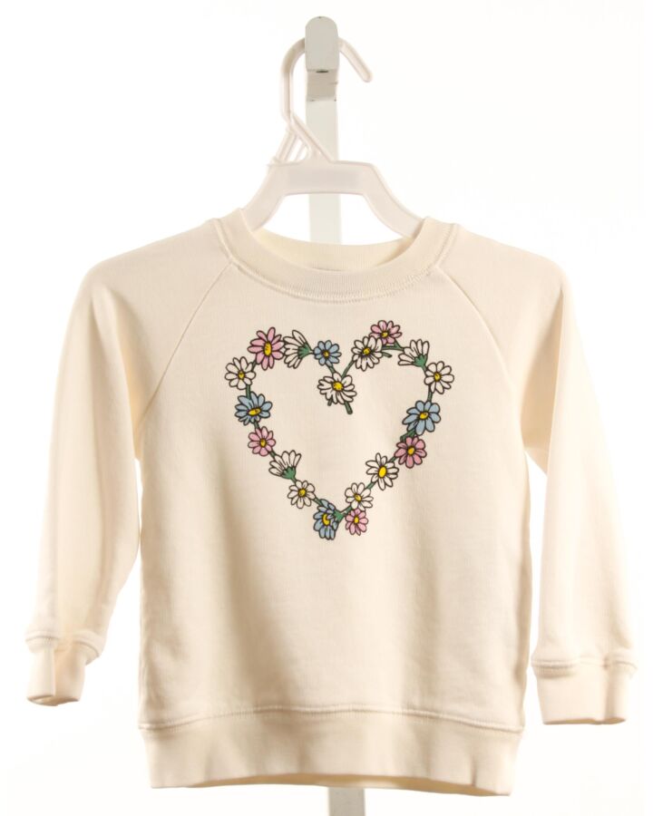 STELLA MCCARTNEY  WHITE  FLORAL PRINTED DESIGN PULLOVER