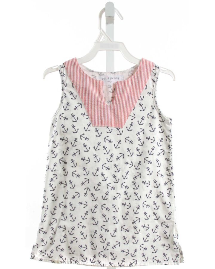 PETIT PEONY  WHITE  PRINT  DRESS