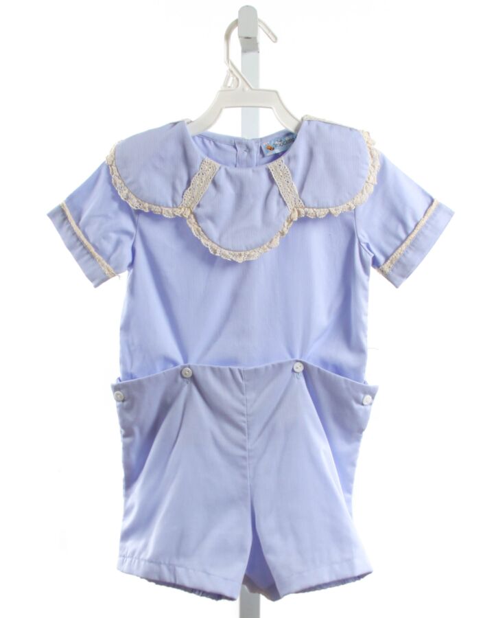 THE SMOCKING BUG  BLUE    2-PIECE OUTFIT WITH EYELET TRIM