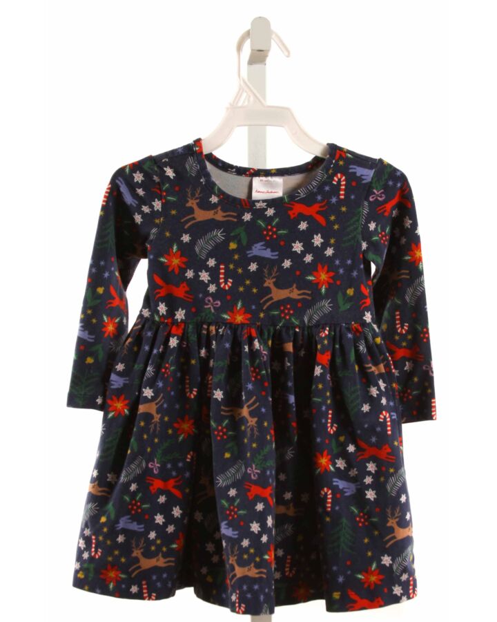 HANNA ANDERSSON  BLUE   PRINTED DESIGN KNIT DRESS
