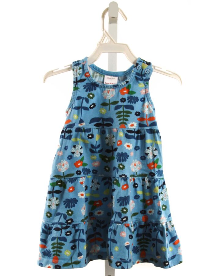 HANNA ANDERSSON  BLUE  FLORAL  KNIT DRESS