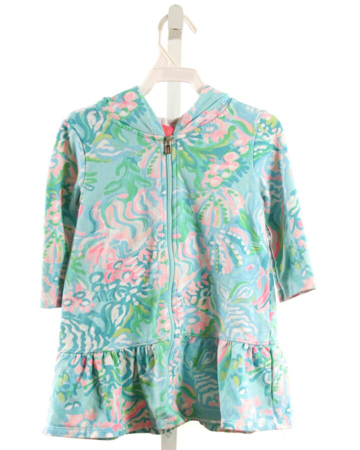LILLY PULITZER  BLUE  FLORAL PRINTED DESIGN COVER UP