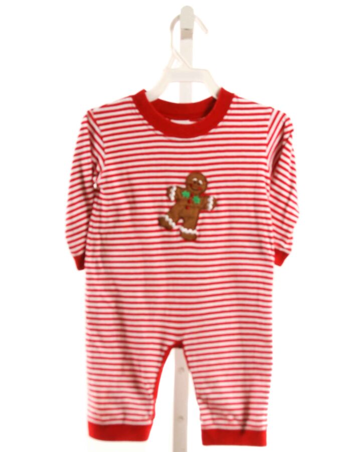 GLORIMONT  RED KNIT STRIPED  LONGALL