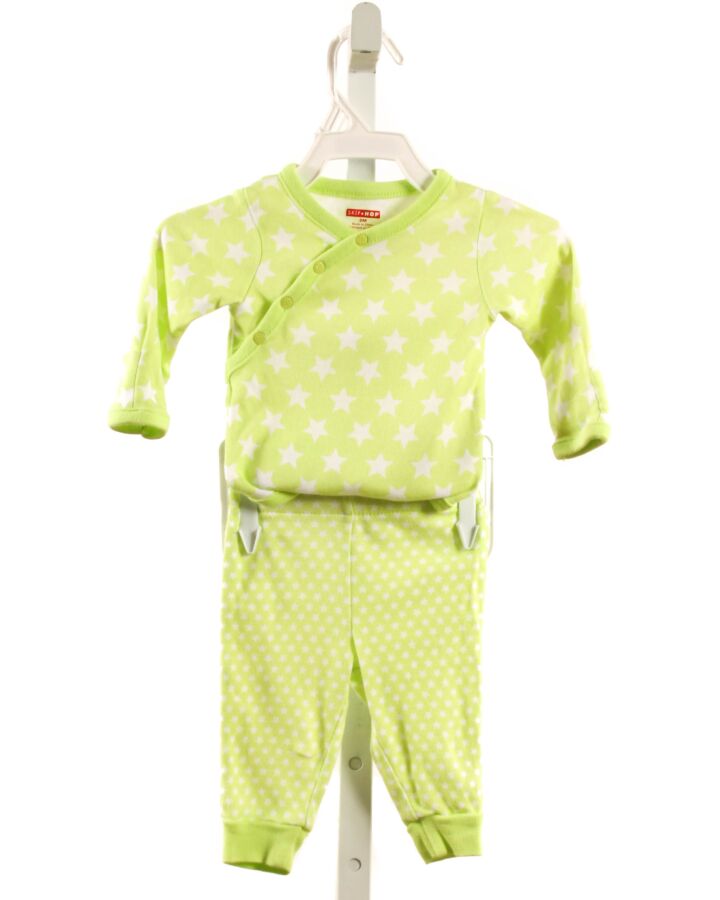 SKIP HOP  LT GREEN KNIT  PRINTED DESIGN 2-PIECE OUTFIT