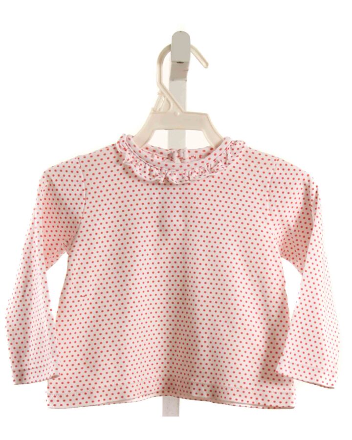 JAMES & LOTTIE  RED  POLKA DOT  KNIT LS SHIRT