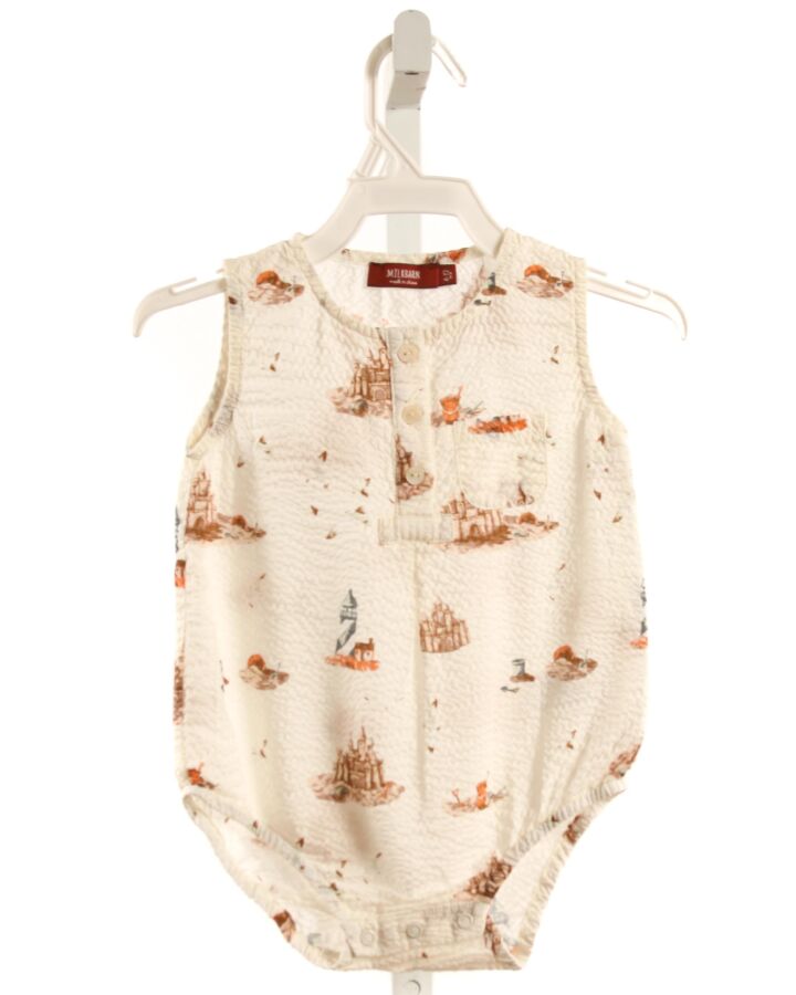 MILKBARN  CREAM SEERSUCKER  PRINTED DESIGN BUBBLE