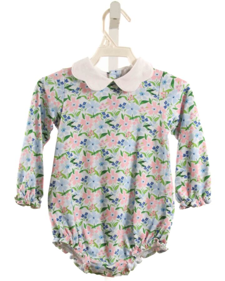 THE PROPER PEONY  BLUE  FLORAL  KNIT BUBBLE