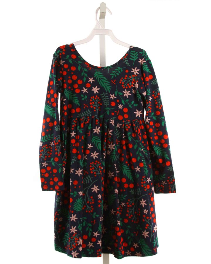 HANNA ANDERSSON  RED  FLORAL  KNIT DRESS