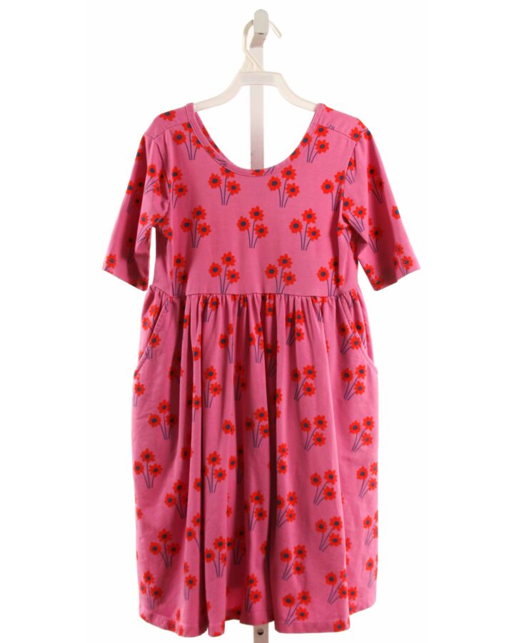 HANNA ANDERSSON  HOT PINK  FLORAL  KNIT DRESS