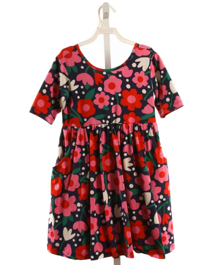 HANNA ANDERSSON  RED  FLORAL  KNIT DRESS