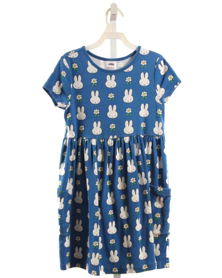 HANNA ANDERSSON  BLUE  FLORAL  KNIT DRESS