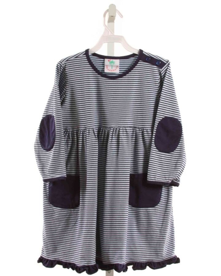 SHRIMP & GRITS  NAVY  STRIPED  KNIT DRESS