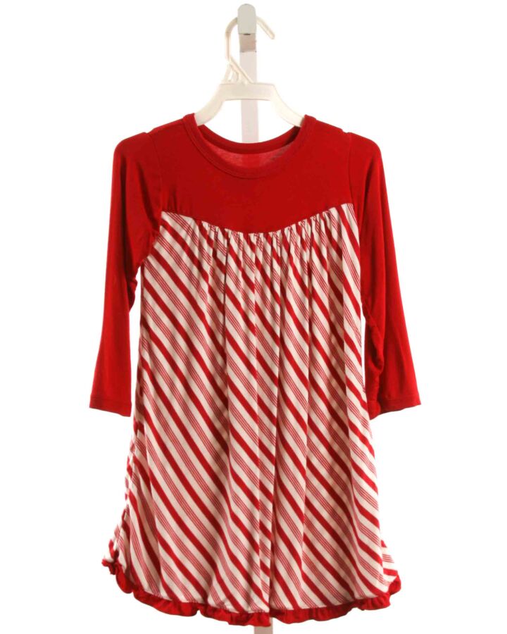 KICKEE PANTS  RED KNIT STRIPED  DRESS