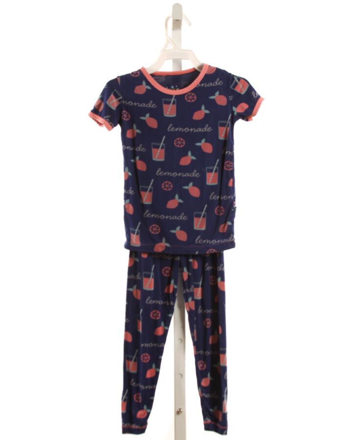 KICKEE PANTS  BLUE KNIT  PRINTED DESIGN LOUNGEWEAR