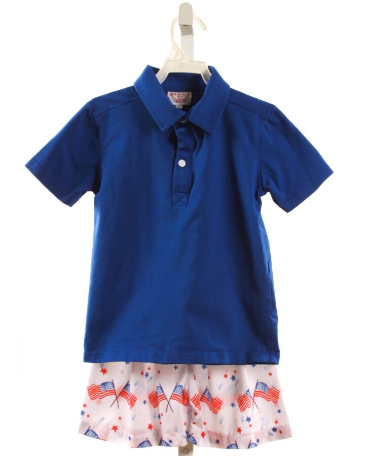 THE SMOCKING PLACE  BLUE    2-PIECE OUTFIT