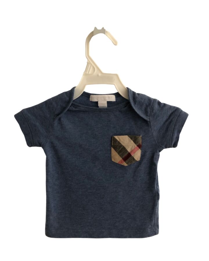 BURBERRY  BLUE    KNIT SS SHIRT