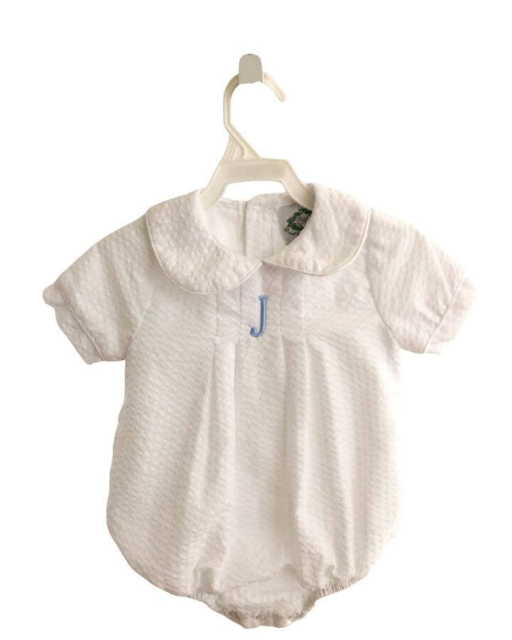 SMOCKED THREADS CECIL & LOU  WHITE SEERSUCKER   BUBBLE