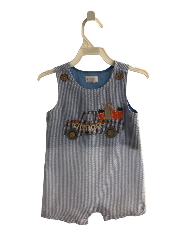 MUD PIE  BLUE SEERSUCKER STRIPED  JON JON