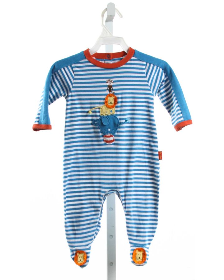 LE TOP  BLUE KNIT STRIPED  LAYETTE