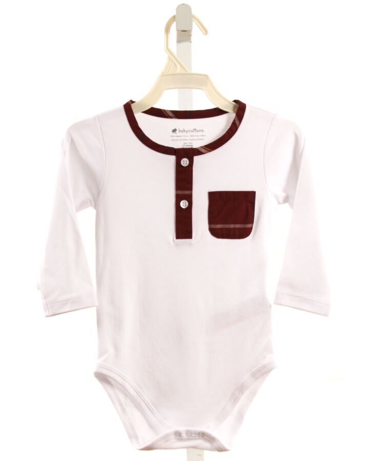 BABY COTTONS  WHITE    KNIT LS SHIRT
