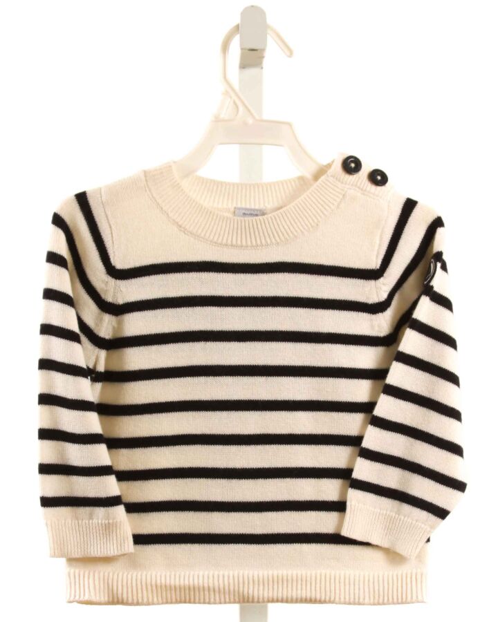 PETIT BATEAU  NAVY  STRIPED  SWEATER