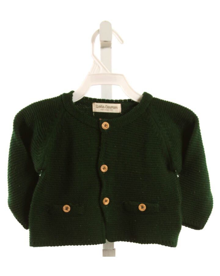 DONA CARMEN  GREEN    CARDIGAN