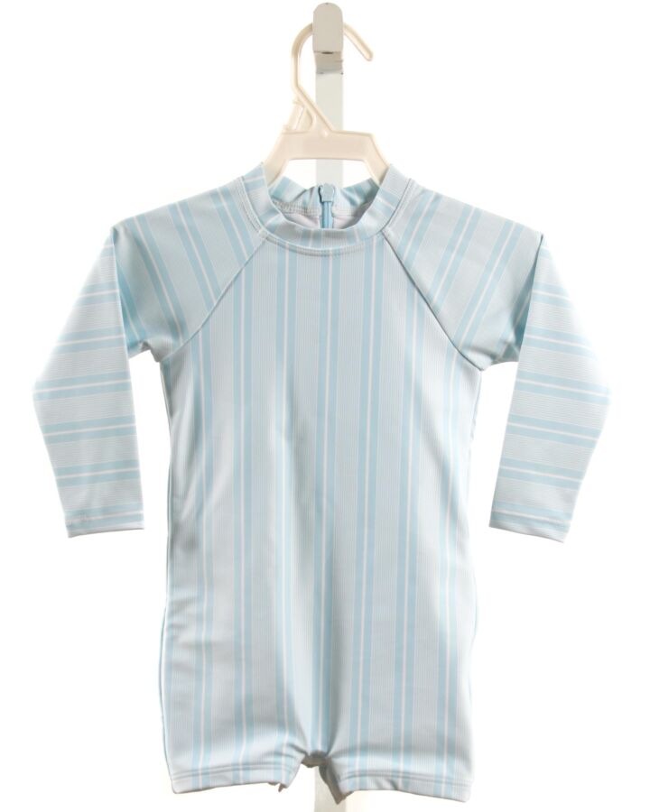 MINNOW  AQUA  STRIPED  RASH GUARD