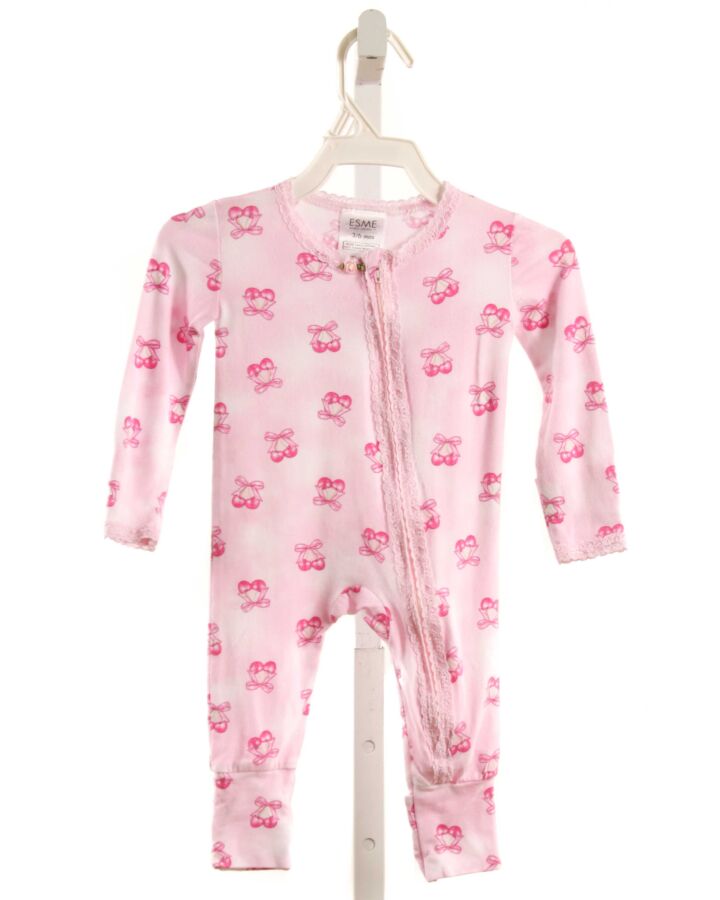 ESME  PINK KNIT  PRINTED DESIGN LAYETTE