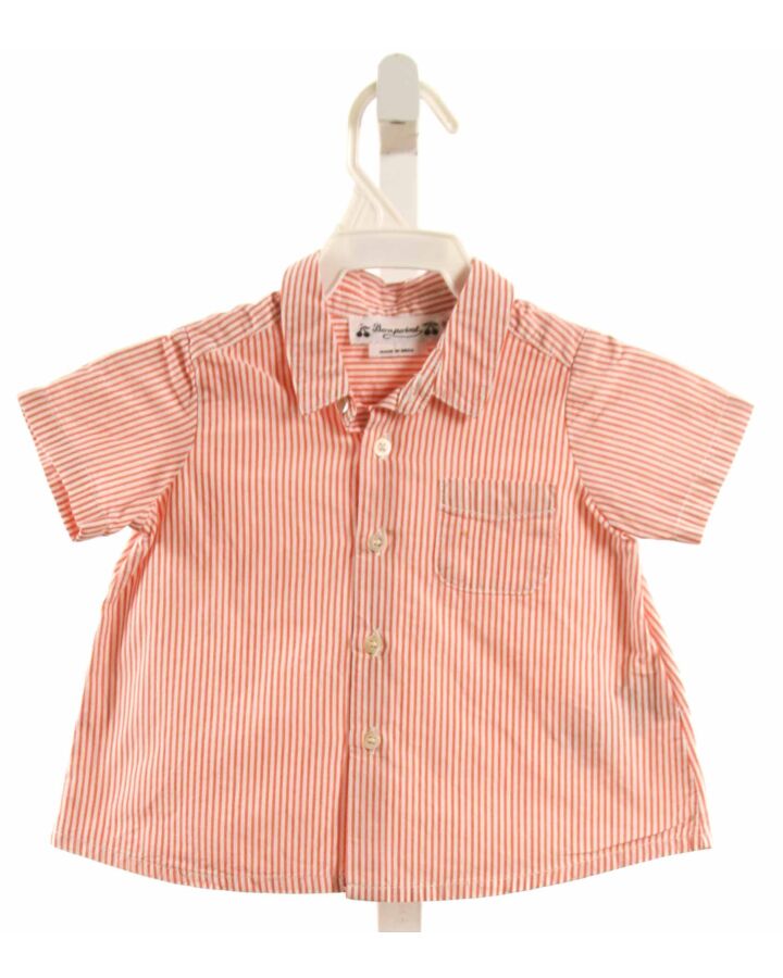 BONPOINT  RED  STRIPED  DRESS SHIRT