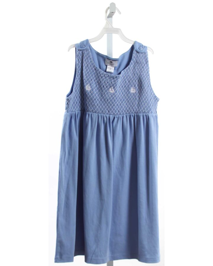 NANTUCKET KIDS  BLUE   SMOCKED KNIT DRESS