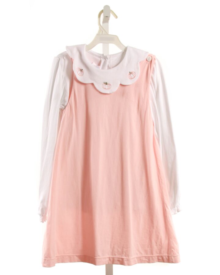 LULLABY SET  PINK   EMBROIDERED KNIT DRESS