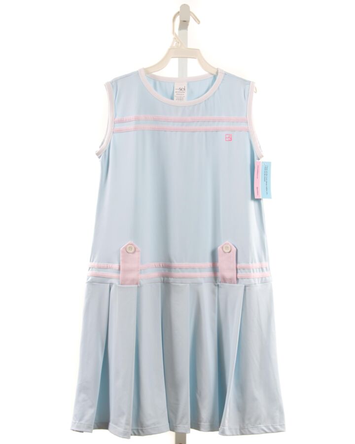 SET BY LULLABY SET  LT BLUE    KNIT DRESS