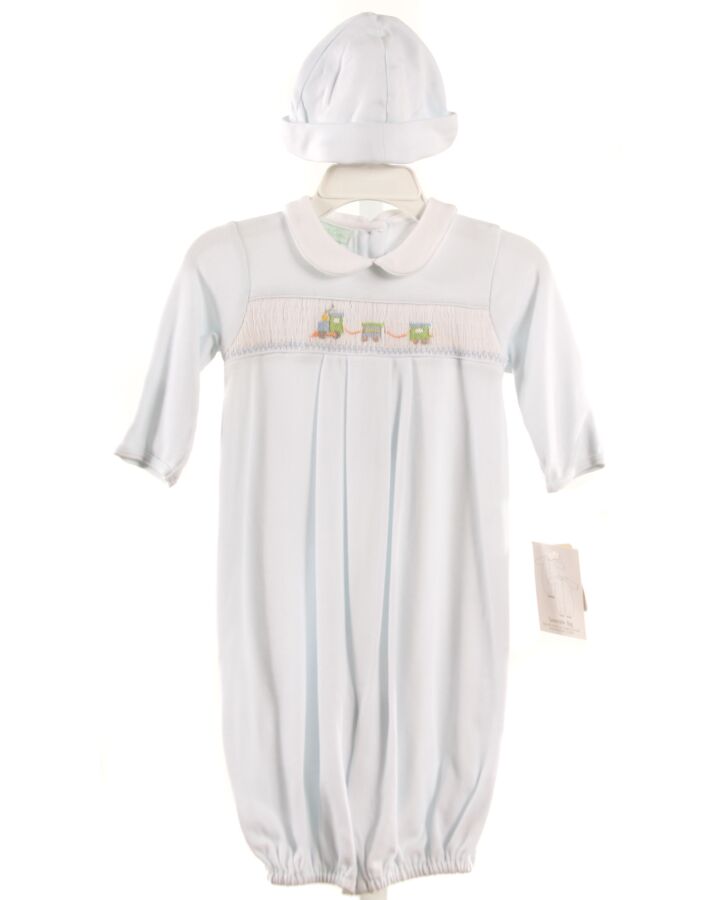 PETIT AMI  LT BLUE   SMOCKED LAYETTE