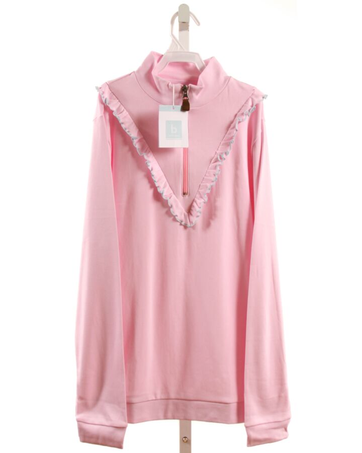BELLA BLISS  PINK    PULLOVER WITH RUFFLE