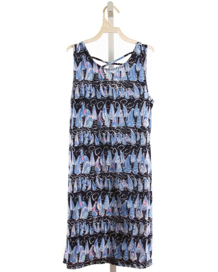 LILLY PULITZER  NAVY  PRINT  KNIT DRESS