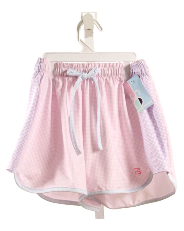 SET BY LULLABY SET  LT PINK  GINGHAM  SHORTS
