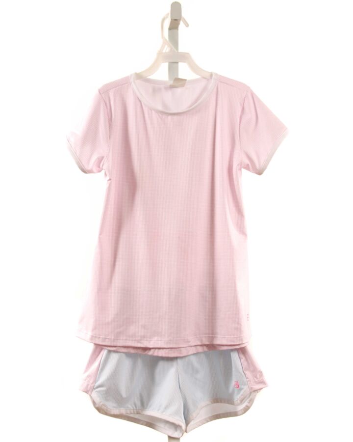 SET BY LULLABY SET  LT PINK  GINGHAM  2-PIECE OUTFIT